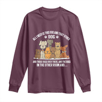 Funny Dog Lover Long Sleeve Shirt Fur Mama Dad Dog Rescue - Wonder Print Shop