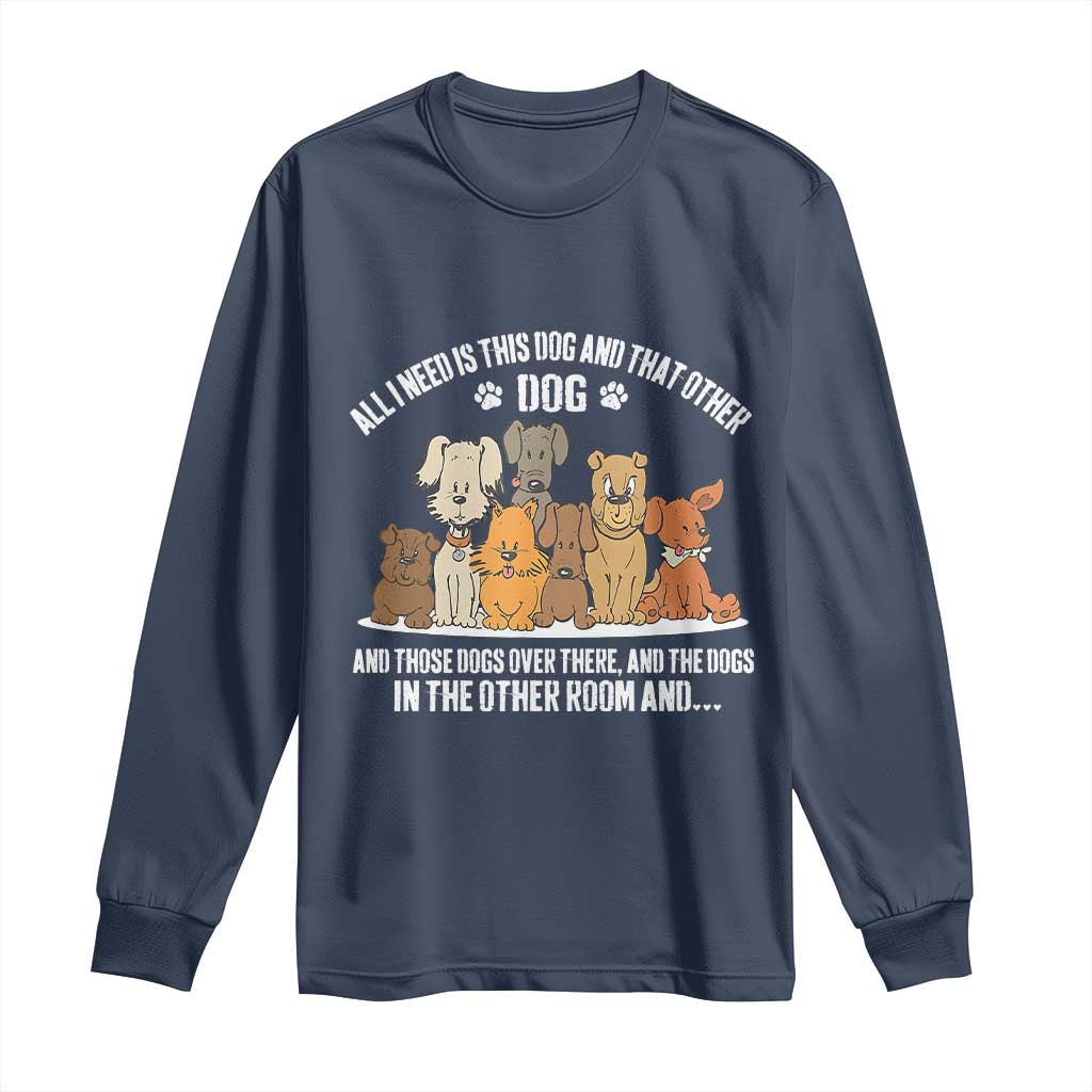 Funny Dog Lover Long Sleeve Shirt Fur Mama Dad Dog Rescue - Wonder Print Shop