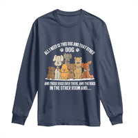 Funny Dog Lover Long Sleeve Shirt Fur Mama Dad Dog Rescue - Wonder Print Shop