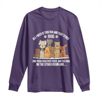Funny Dog Lover Long Sleeve Shirt Fur Mama Dad Dog Rescue - Wonder Print Shop