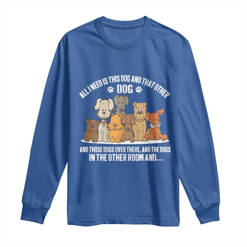 Funny Dog Lover Long Sleeve Shirt Fur Mama Dad Dog Rescue - Wonder Print Shop