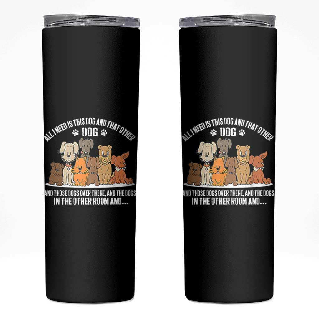 Funny Dog Lover Skinny Tumbler Fur Mama Dad Dog Rescue - Wonder Print Shop