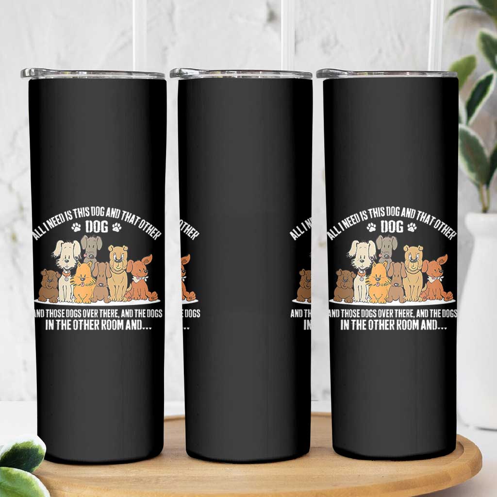 Funny Dog Lover Skinny Tumbler Fur Mama Dad Dog Rescue - Wonder Print Shop