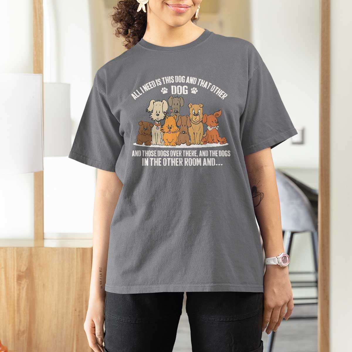 Funny Dog Lover T Shirt For Women Fur Mama Dad Dog Rescue - Wonder Print Shop