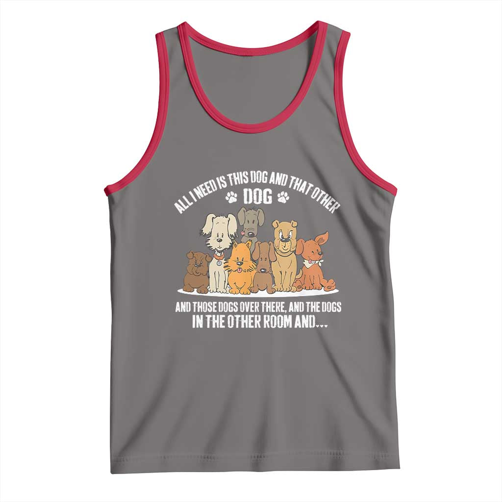 Funny Dog Lover Tank Top Fur Mama Dad Dog Rescue - Wonder Print Shop