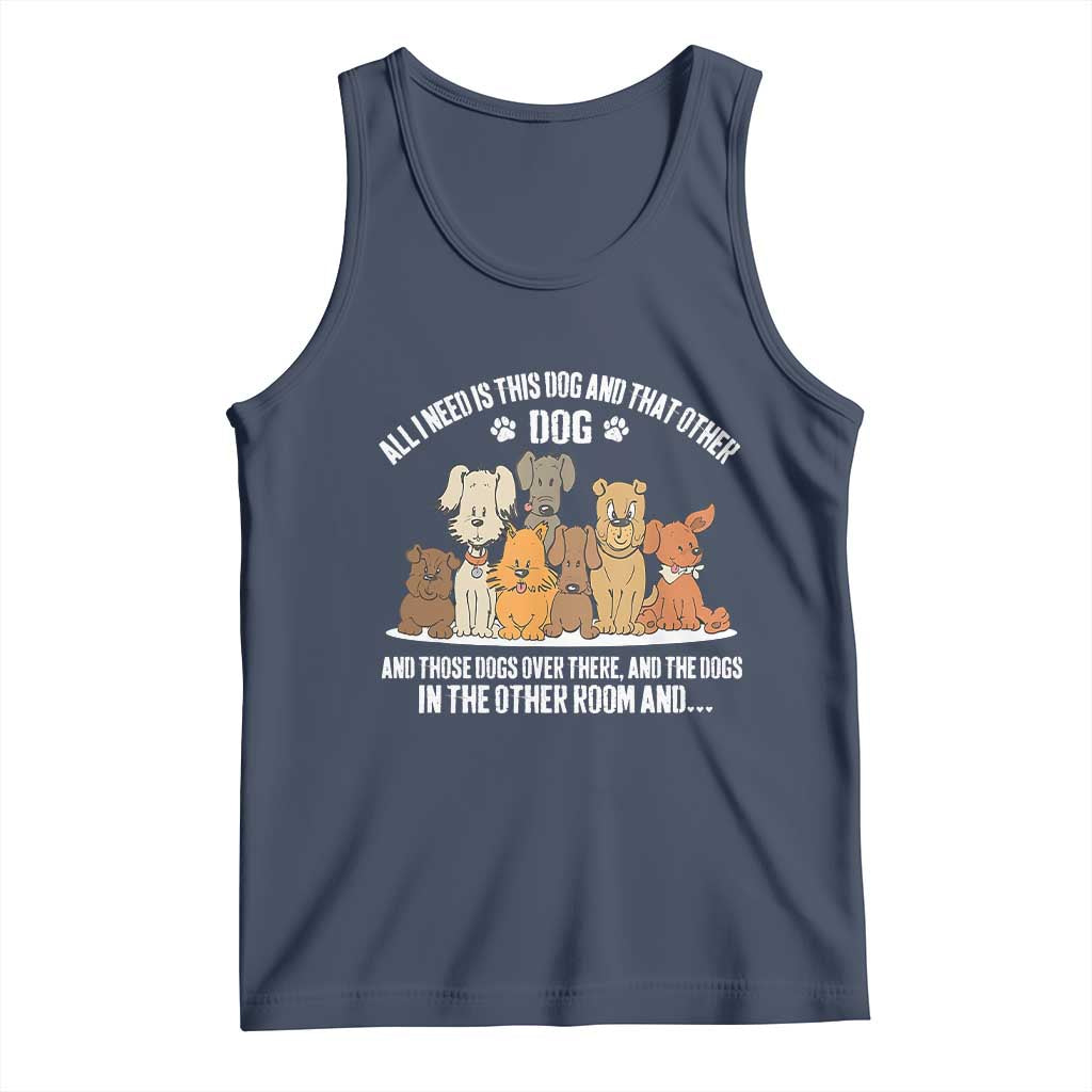 Funny Dog Lover Tank Top Fur Mama Dad Dog Rescue - Wonder Print Shop