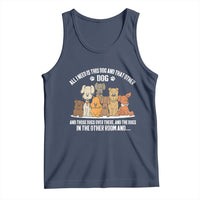 Funny Dog Lover Tank Top Fur Mama Dad Dog Rescue - Wonder Print Shop