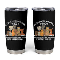 Funny Dog Lover Tumbler Cup Fur Mama Dad Dog Rescue - Wonder Print Shop