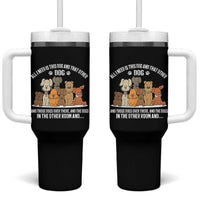 Funny Dog Lover Tumbler With Handle Fur Mama Dad Dog Rescue - Wonder Print Shop