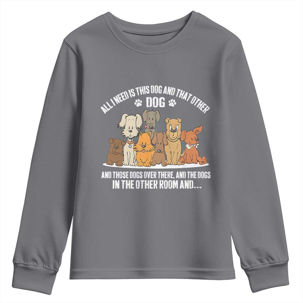 Funny Dog Lover Youth Sweatshirt Fur Mama Dad Dog Rescue - Wonder Print Shop