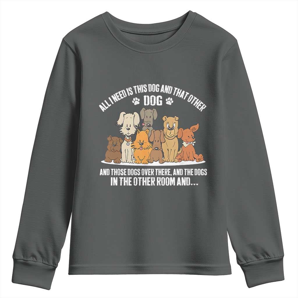 Funny Dog Lover Youth Sweatshirt Fur Mama Dad Dog Rescue - Wonder Print Shop