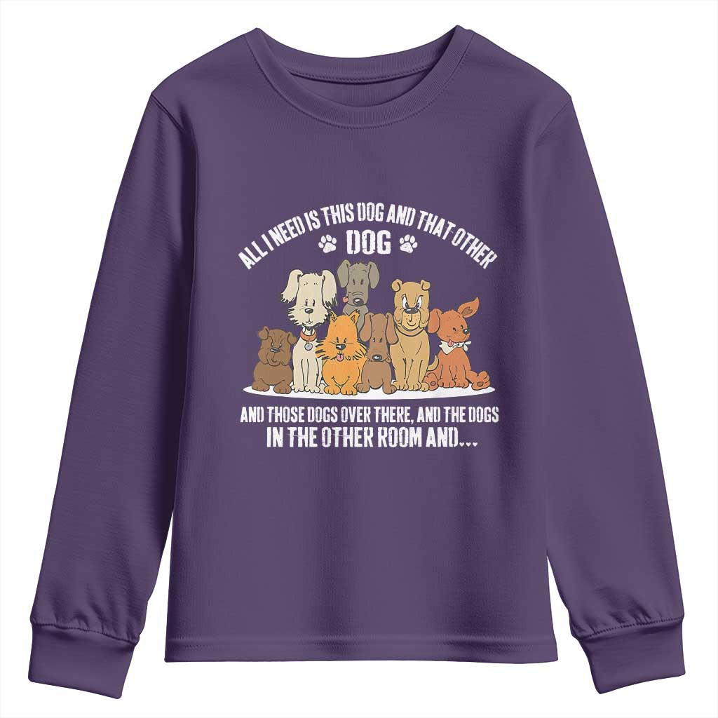 Funny Dog Lover Youth Sweatshirt Fur Mama Dad Dog Rescue - Wonder Print Shop