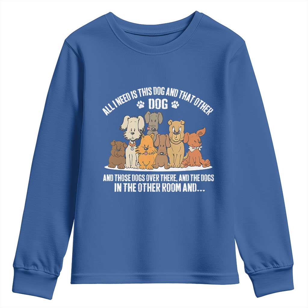 Funny Dog Lover Youth Sweatshirt Fur Mama Dad Dog Rescue - Wonder Print Shop