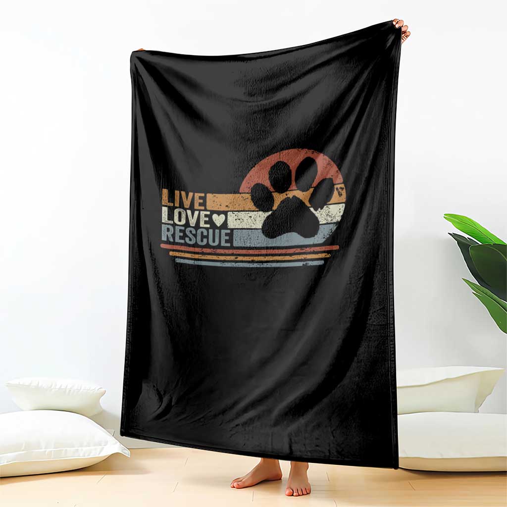 Vintage Adopt A Shelter Pet Throw Blanket Live Love Rescue Cat Dog Adoption Animal Rescue - Wonder Print Shop