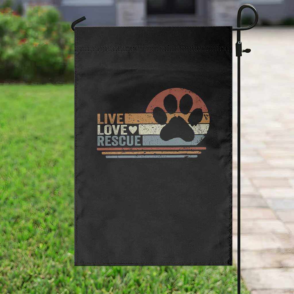 Vintage Adopt A Shelter Pet Garden Flag Live Love Rescue Cat Dog Adoption Animal Rescue - Wonder Print Shop