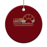 Vintage Adopt A Shelter Pet Ceramic Ornament Live Love Rescue Cat Dog Adoption Animal Rescue - Wonder Print Shop