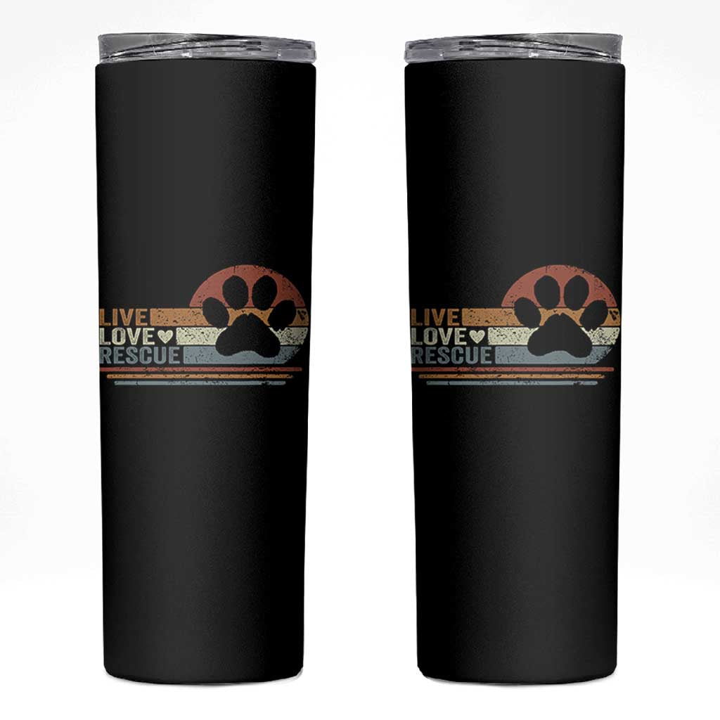 Vintage Adopt A Shelter Pet Skinny Tumbler Live Love Rescue Cat Dog Adoption Animal Rescue - Wonder Print Shop