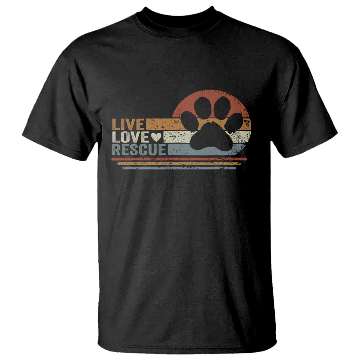 Vintage Adopt A Shelter Pet T Shirt Live Love Rescue Cat Dog Adoption Animal Rescue - Wonder Print Shop