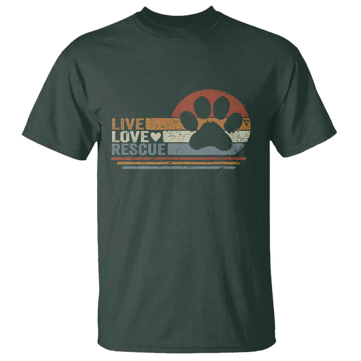 Vintage Adopt A Shelter Pet T Shirt Live Love Rescue Cat Dog Adoption Animal Rescue - Wonder Print Shop