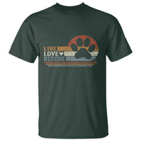 Vintage Adopt A Shelter Pet T Shirt Live Love Rescue Cat Dog Adoption Animal Rescue - Wonder Print Shop