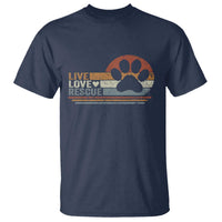 Vintage Adopt A Shelter Pet T Shirt Live Love Rescue Cat Dog Adoption Animal Rescue - Wonder Print Shop