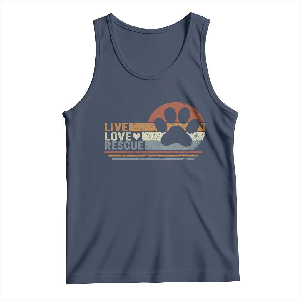 Vintage Adopt A Shelter Pet Tank Top Live Love Rescue Cat Dog Adoption Animal Rescue - Wonder Print Shop