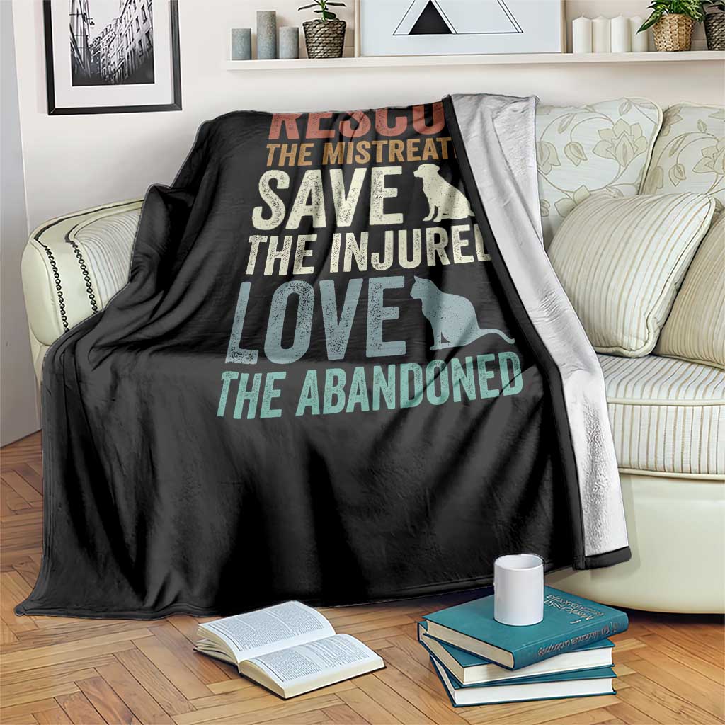 Adopt A Shelter Pet Throw Blanket Rescue Save Love Cat Dog Adoption Animal Rescue - Wonder Print Shop