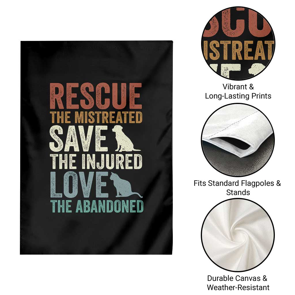 Adopt A Shelter Pet Garden Flag Rescue Save Love Cat Dog Adoption Animal Rescue - Wonder Print Shop