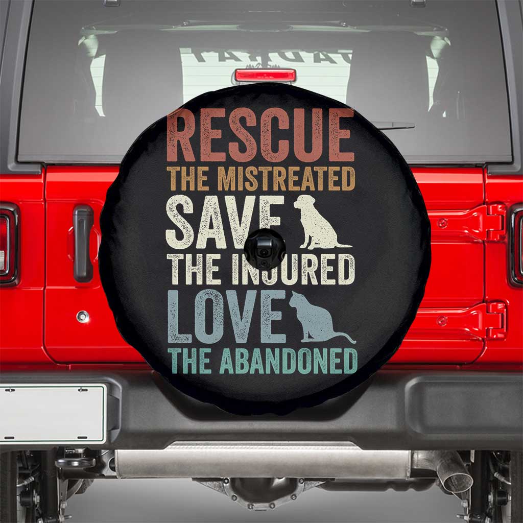 Adopt A Shelter Pet Spare Tire Cover Rescue Save Love Cat Dog Adoption Animal Rescue - Wonder Print Shop