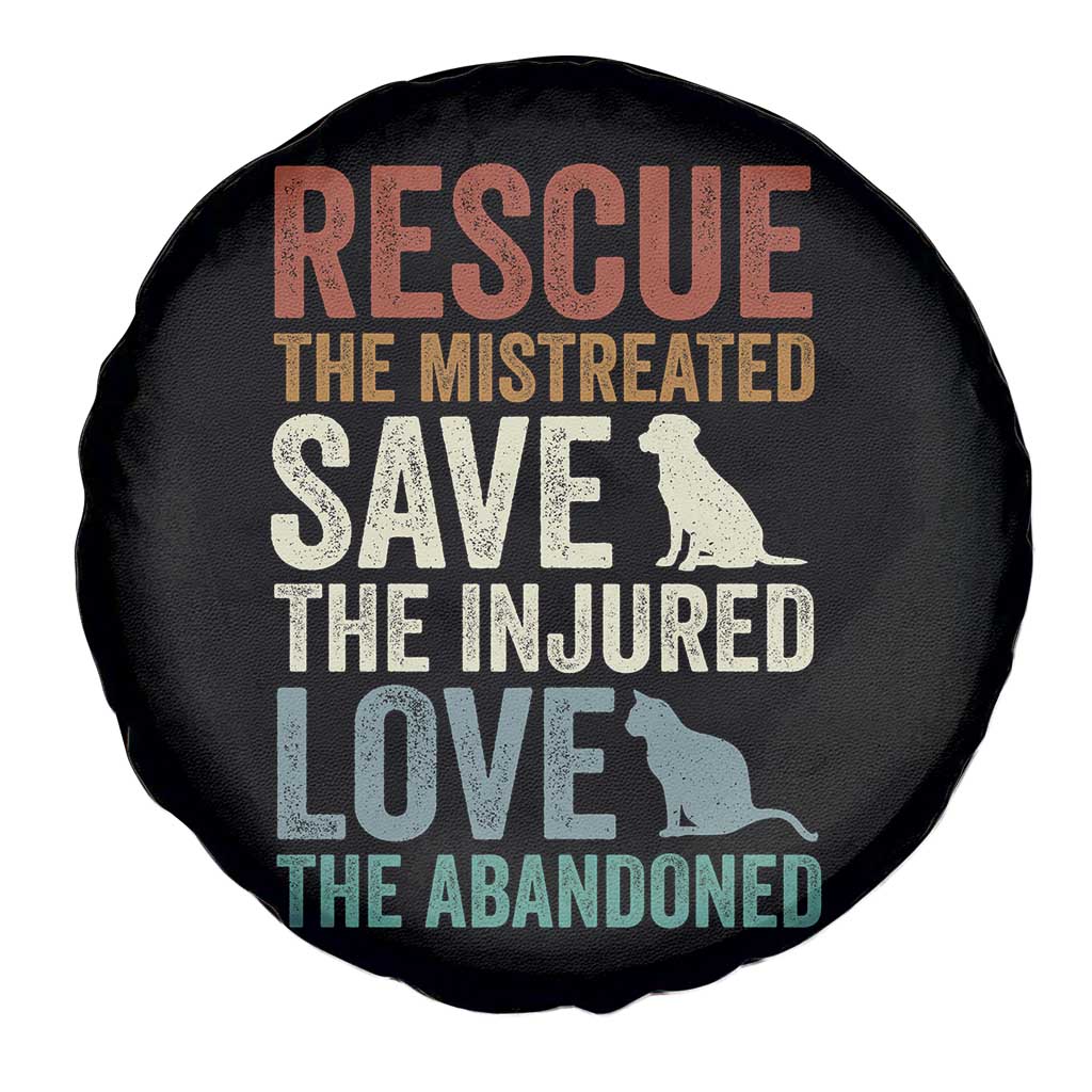 Adopt A Shelter Pet Spare Tire Cover Rescue Save Love Cat Dog Adoption Animal Rescue - Wonder Print Shop