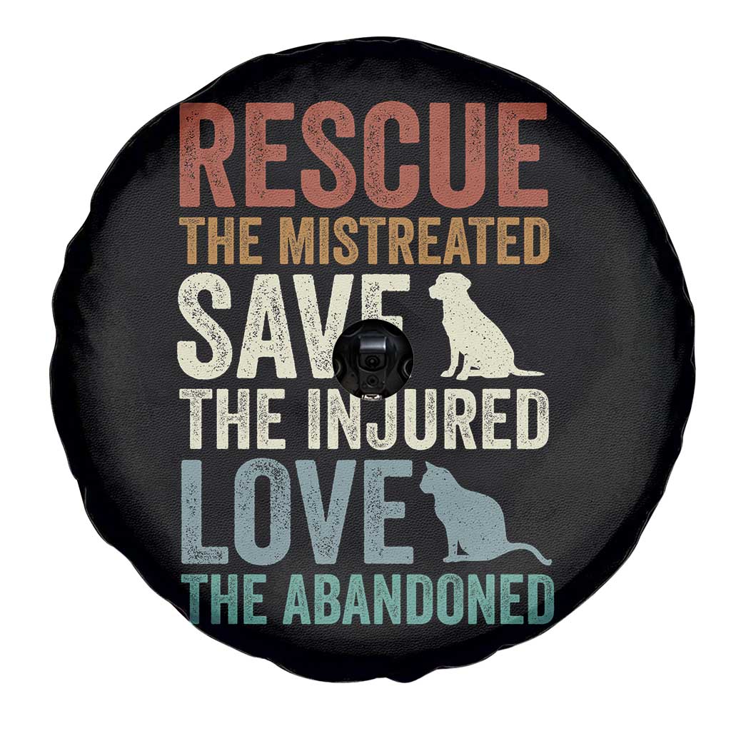 Adopt A Shelter Pet Spare Tire Cover Rescue Save Love Cat Dog Adoption Animal Rescue - Wonder Print Shop