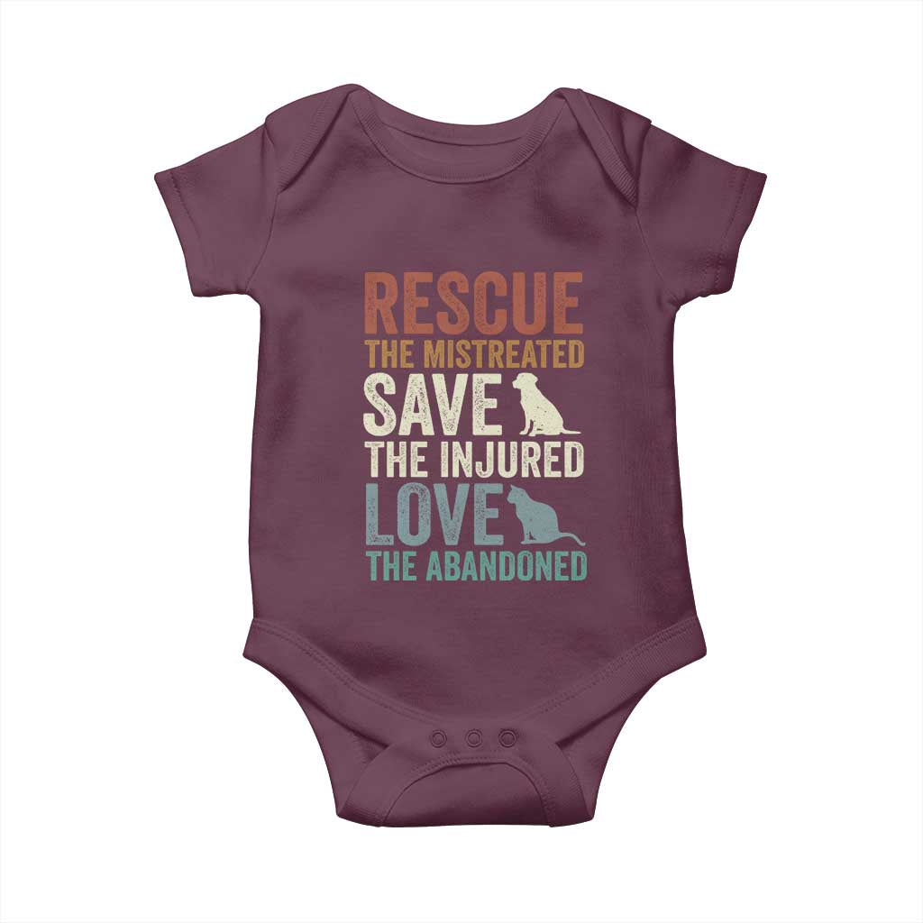 Adopt A Shelter Pet Baby Onesie Rescue Save Love Cat Dog Adoption Animal Rescue - Wonder Print Shop