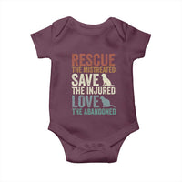 Adopt A Shelter Pet Baby Onesie Rescue Save Love Cat Dog Adoption Animal Rescue - Wonder Print Shop