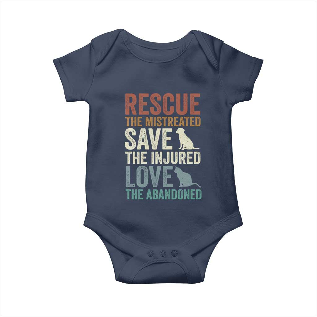 Adopt A Shelter Pet Baby Onesie Rescue Save Love Cat Dog Adoption Animal Rescue - Wonder Print Shop