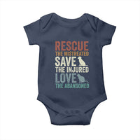 Adopt A Shelter Pet Baby Onesie Rescue Save Love Cat Dog Adoption Animal Rescue - Wonder Print Shop
