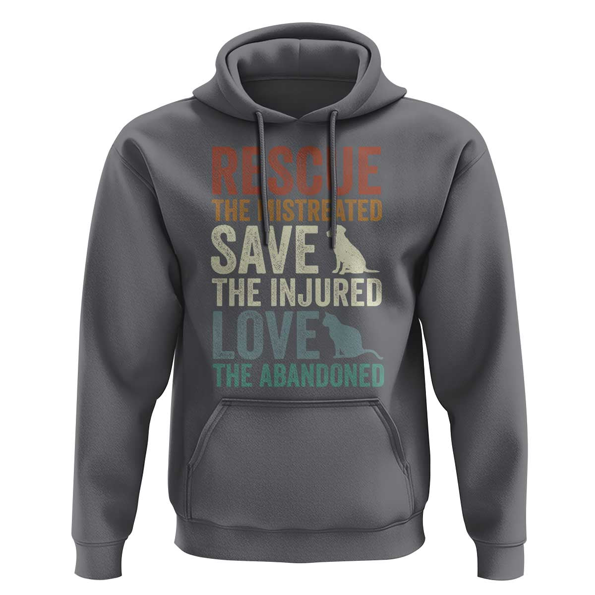 Adopt A Shelter Pet Hoodie Rescue Save Love Cat Dog Adoption Animal Rescue - Wonder Print Shop