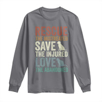 Adopt A Shelter Pet Long Sleeve Shirt Rescue Save Love Cat Dog Adoption Animal Rescue - Wonder Print Shop