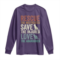 Adopt A Shelter Pet Long Sleeve Shirt Rescue Save Love Cat Dog Adoption Animal Rescue - Wonder Print Shop