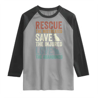 Adopt A Shelter Pet Raglan Shirt Rescue Save Love Cat Dog Adoption Animal Rescue - Wonder Print Shop