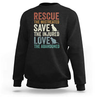 Adopt A Shelter Pet Sweatshirt Rescue Save Love Cat Dog Adoption Animal Rescue - Wonder Print Shop