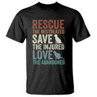 Adopt A Shelter Pet T Shirt Rescue Save Love Cat Dog Adoption Animal Rescue - Wonder Print Shop