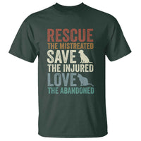 Adopt A Shelter Pet T Shirt Rescue Save Love Cat Dog Adoption Animal Rescue - Wonder Print Shop