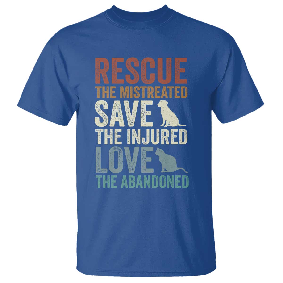 Adopt A Shelter Pet T Shirt Rescue Save Love Cat Dog Adoption Animal Rescue - Wonder Print Shop