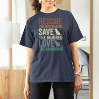 Adopt A Shelter Pet T Shirt For Women Rescue Save Love Cat Dog Adoption Animal Rescue - Wonder Print Shop