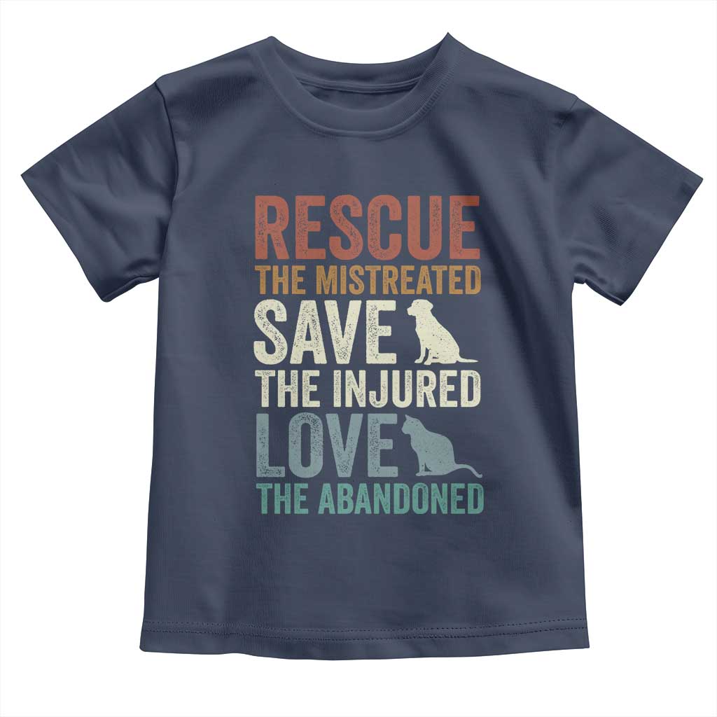 Adopt A Shelter Pet Toddler T Shirt Rescue Save Love Cat Dog Adoption Animal Rescue - Wonder Print Shop