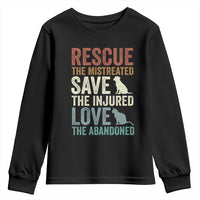Adopt A Shelter Pet Youth Sweatshirt Rescue Save Love Cat Dog Adoption Animal Rescue - Wonder Print Shop