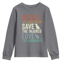 Adopt A Shelter Pet Youth Sweatshirt Rescue Save Love Cat Dog Adoption Animal Rescue - Wonder Print Shop