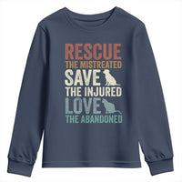 Adopt A Shelter Pet Youth Sweatshirt Rescue Save Love Cat Dog Adoption Animal Rescue - Wonder Print Shop