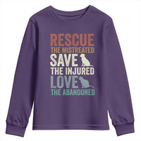 Adopt A Shelter Pet Youth Sweatshirt Rescue Save Love Cat Dog Adoption Animal Rescue - Wonder Print Shop