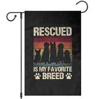 Rescued Is My Favorite Breed Garden Flag Adopt A Shelter Pet Cat Dog Adoption Animal Rescue - Wonder Print Shop